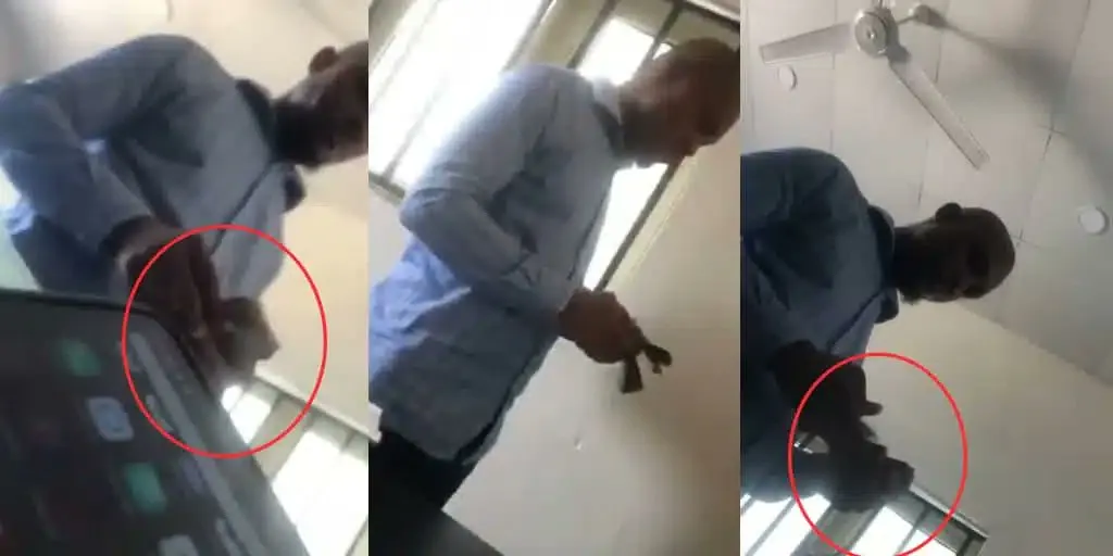VIDEO: UNN lecturer filmed allegedly extorting N16,000 cash from each student