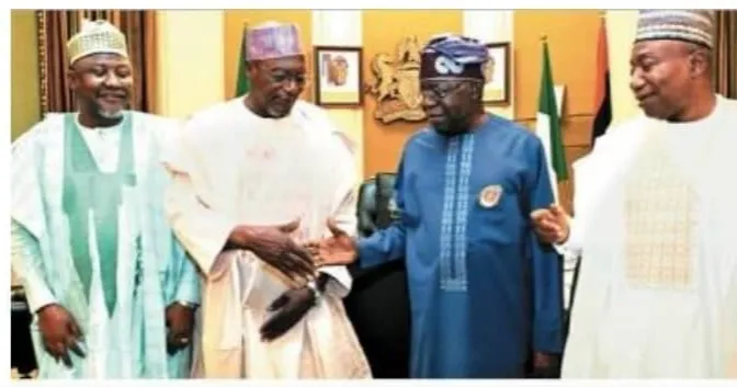 Ganduje leads three PDP senators to Tinubu