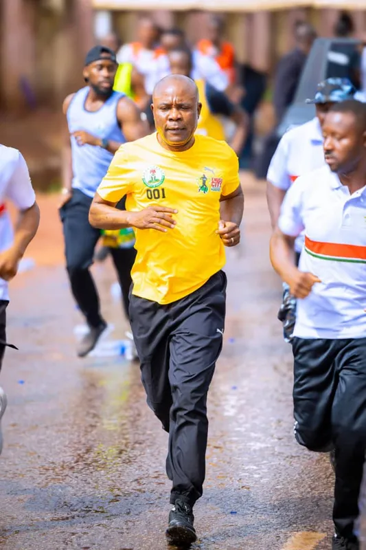Gov Mbah runs 10km, as East Africans clear elite prizes in 1st Enugu Int’l Marathon - Image 8