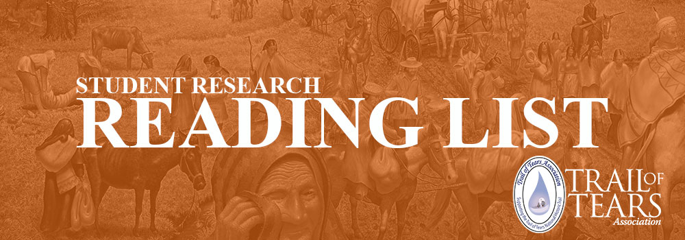 National Trail of Tears Association - reading list