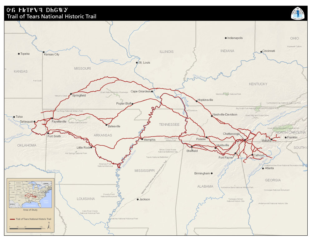 National Trail of Tears Association - Trail Map