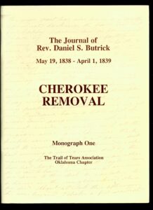 National Trail of Tears Association - The Journal of Reverend Daniel S. Butrick