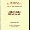 National Trail of Tears Association - The Journal of Reverend Daniel S. Butrick