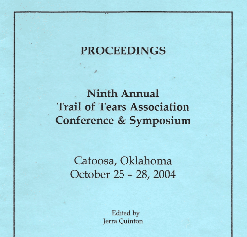 Read more about the article Ninth Annual Trail of Tear Association Conference & Symposium