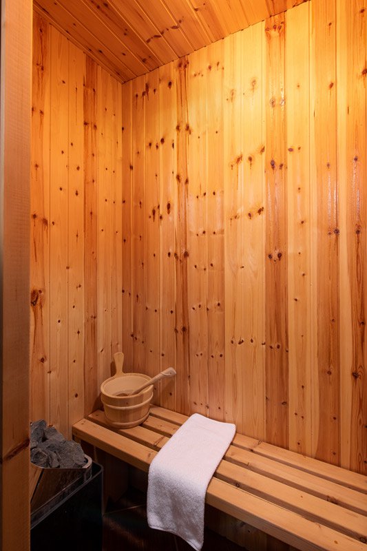 Sauna at Natura Chalet Lux