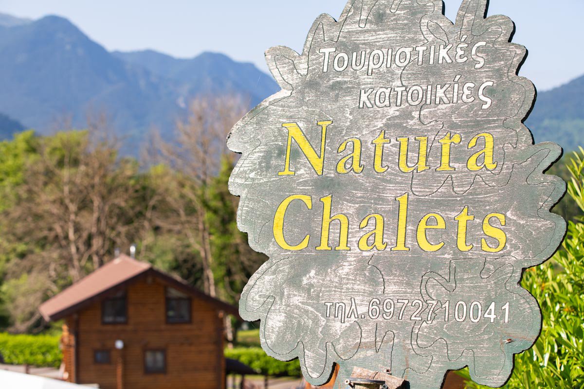 Natura Chalets Sign