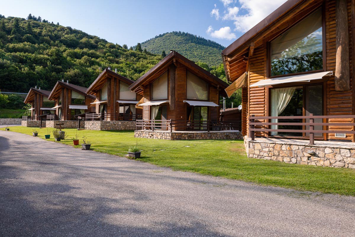 The Natura Chalets, one next to the other