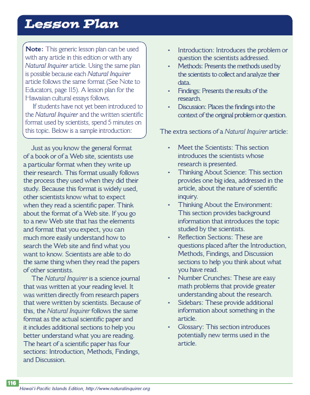 Lesson Plan - Twitter Team - Natural Inquirer