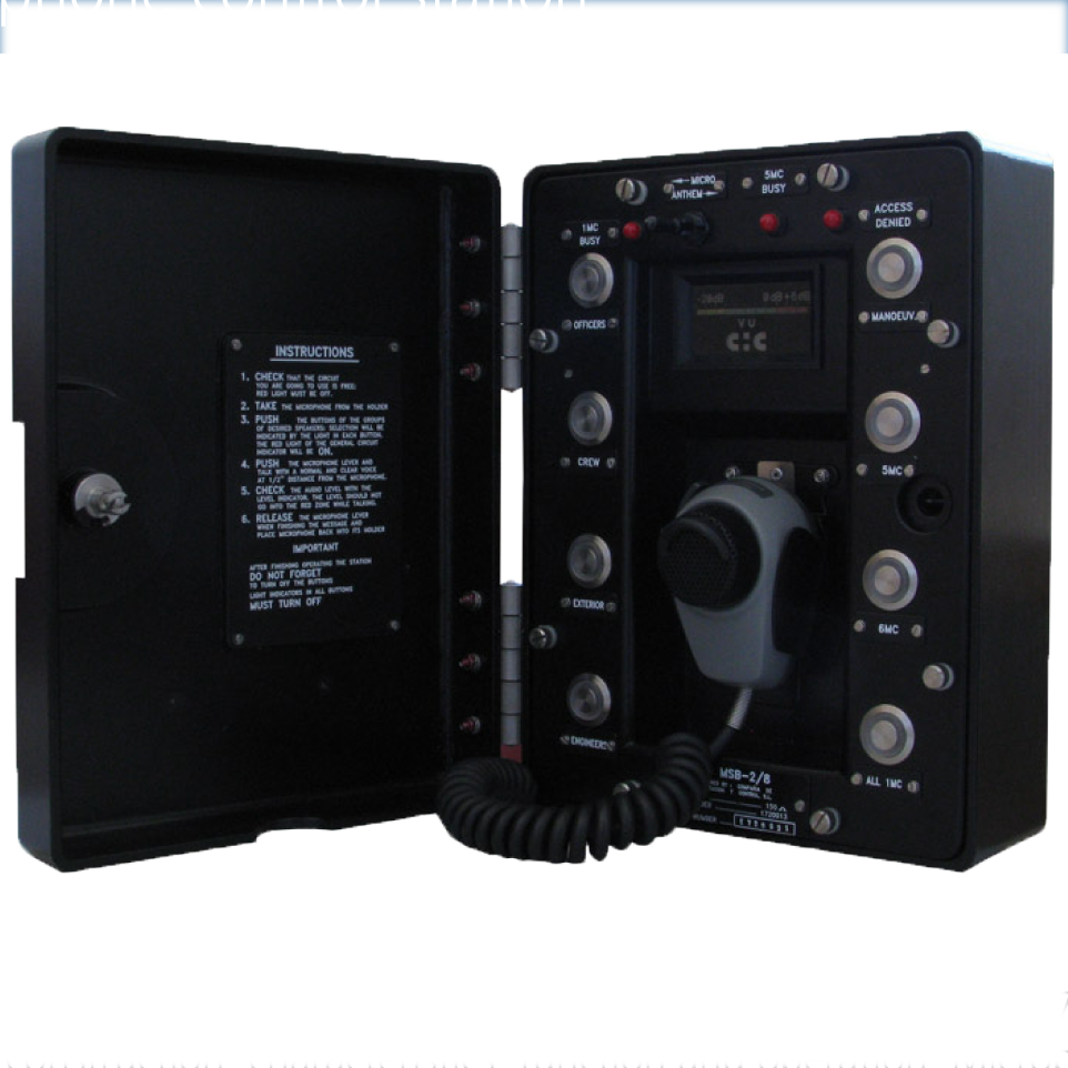 CIC-MSB2/4,6,8 Microphone control station