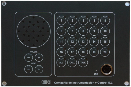 INTERCOM CIC-408 Switchboard for 5, 10, 15 or 20 substations