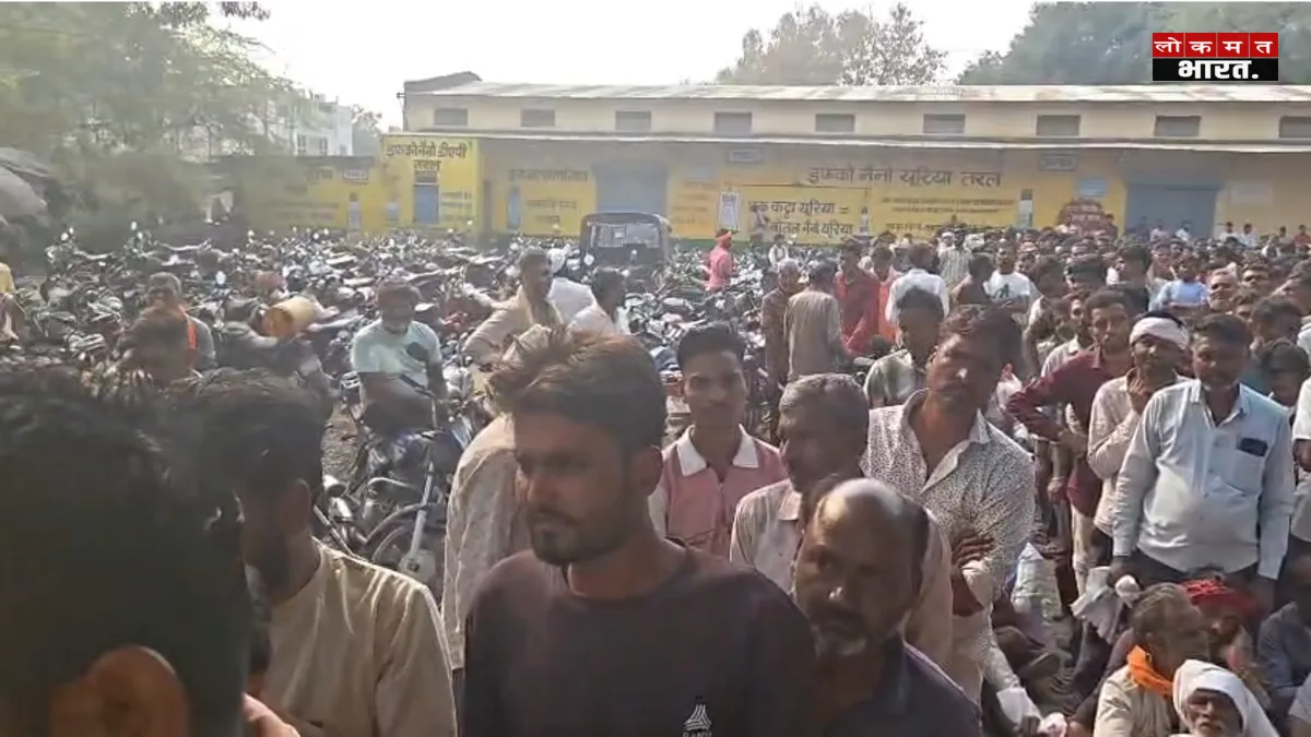 छबड़ा में खाद के लिए उमड़ी किसानों की भीड़: कृषि समिति पर लगी कतारें, बांटे जा रहे डीएपी और यूरिया के कट्टे