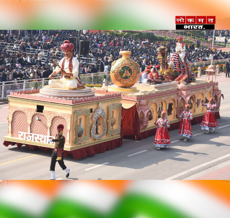 कर्तव्य पथ पर राजस्थान की झांकी