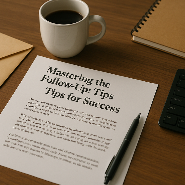 Mastering the Interview Follow-Up: Tips for Success
