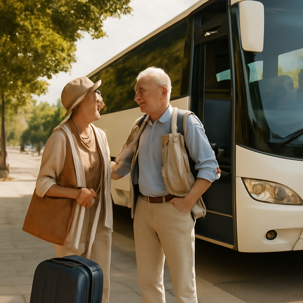 Vacaciones en autobús por España para viajeros mayores