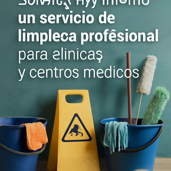 Solicite hoy mismo un servicio de limpieza profesional para clínicas y centros médicos