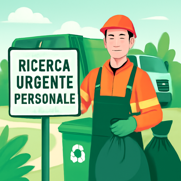 RICERCA URGENTE PERSONALE per la raccolta dei rifiuti.