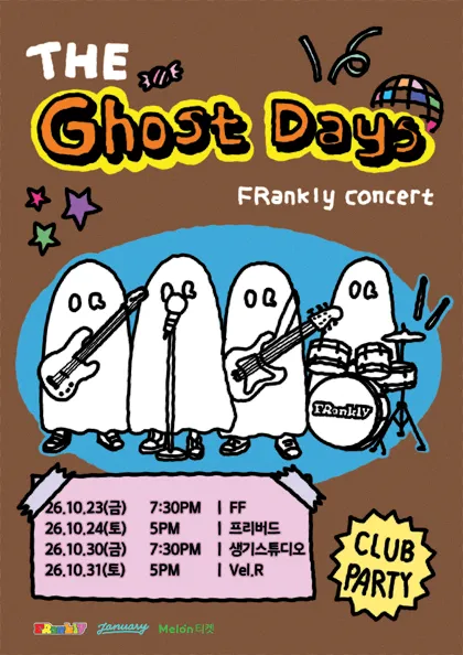 FRankly 단독 공연: The Ghost Days [홍대 FF]