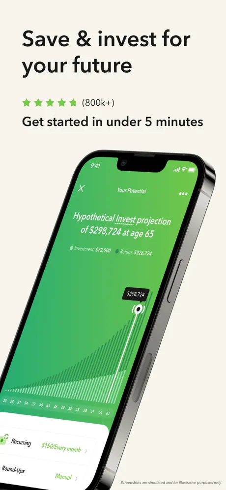 Acorns app screenshoot 1