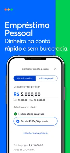 Agibank app screenshoot 2