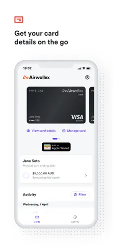Airwallex app screenshoot 2