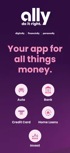 Ally Bank app screenshoot 1