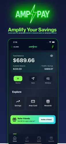 Amp Pay app screenshoot 1