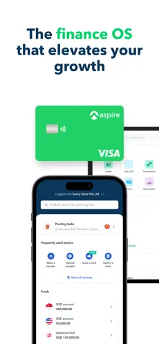 Aspire app screenshoot 1