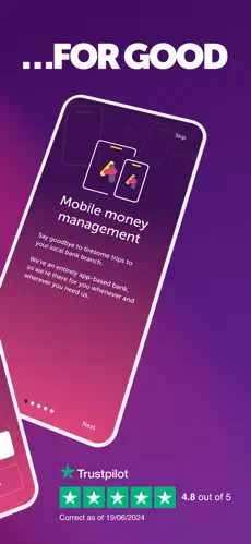 Atom Bank app screenshoot 2