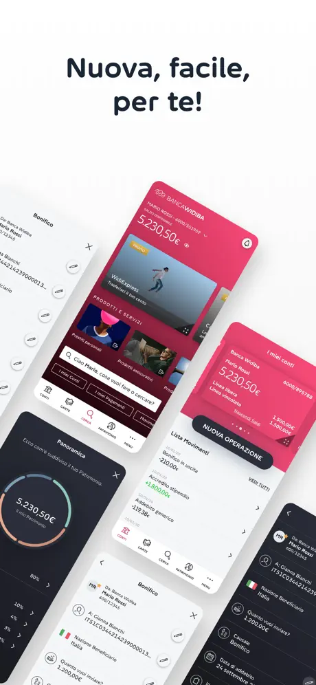 Banca Widiba app screenshoot 1