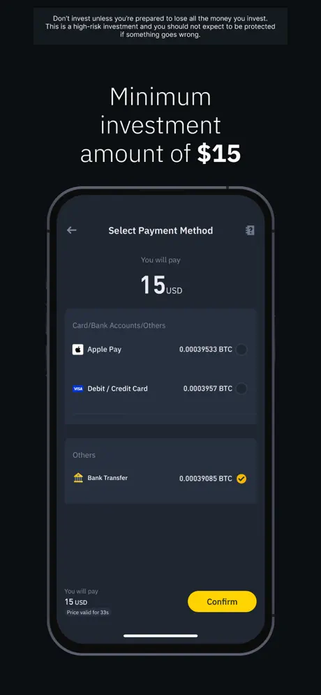 Binance app screenshoot 2