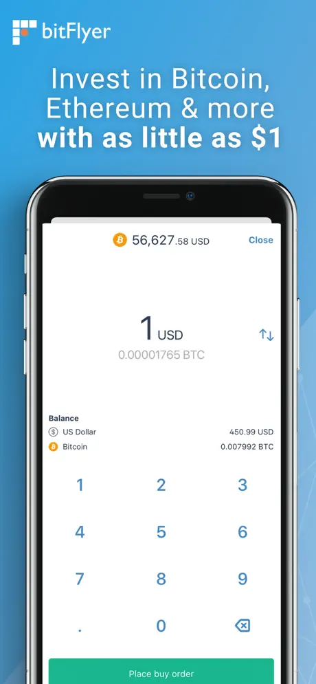 BitFlyer app screenshoot 2