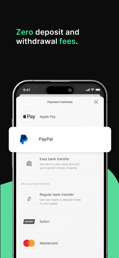 Bitpanda app screenshoot 2