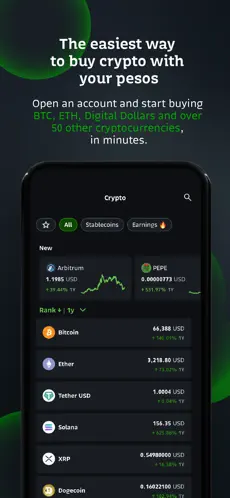 Bitso app screenshoot 2