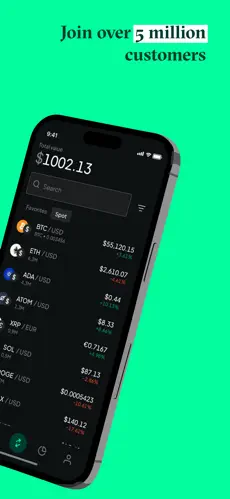 Bitstamp app screenshoot 2