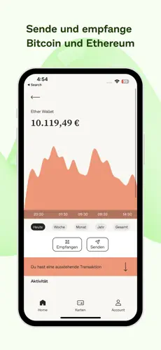 Bitwala app screenshoot 2