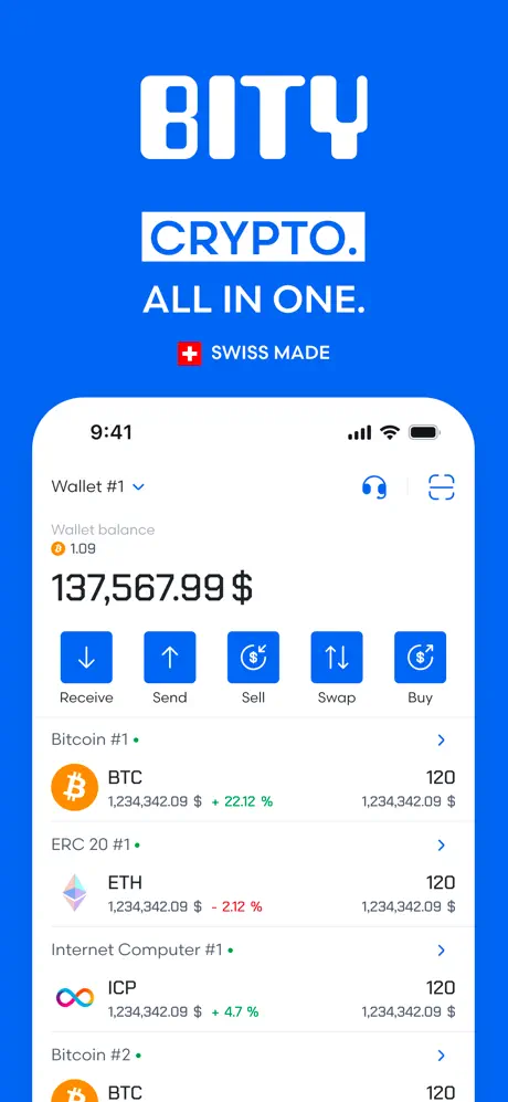 Bity app screenshoot 1