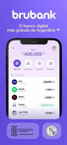 Brubank app screenshoot 1
