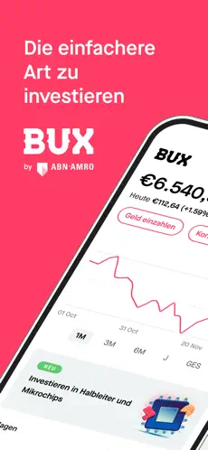 Bux app screenshoot 1