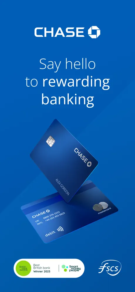 Chase UK app screenshoot 1