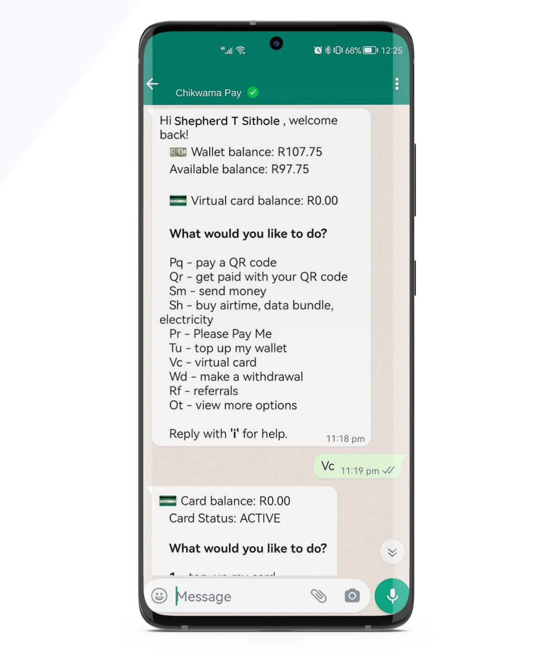 Chikwama Pay app screenshoot 1