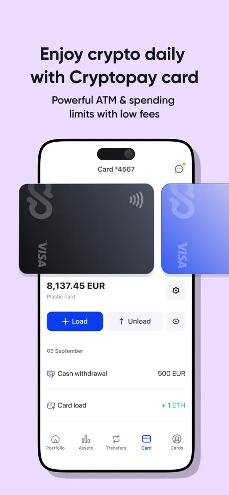 Cryptopay app screenshoot 1