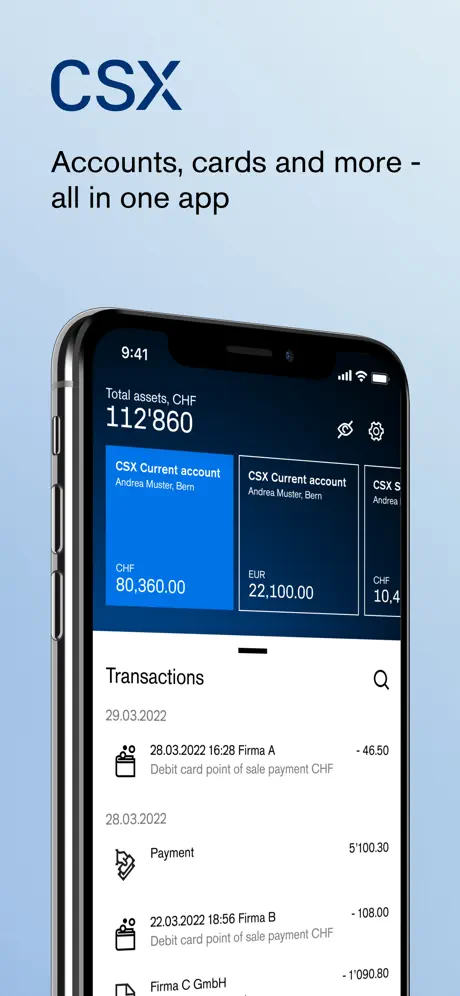 CSX app screenshoot 1