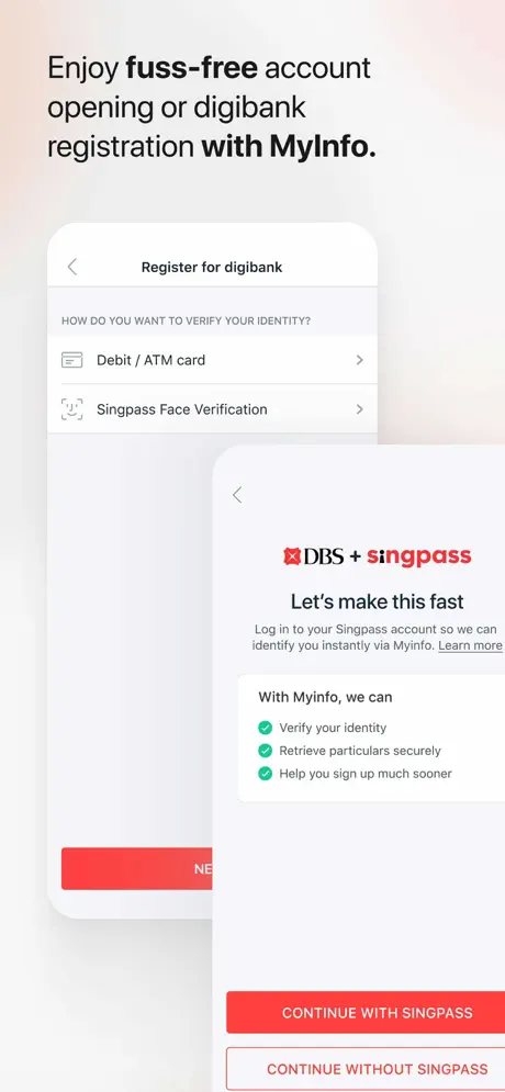 DBS Digibank app screenshoot 2