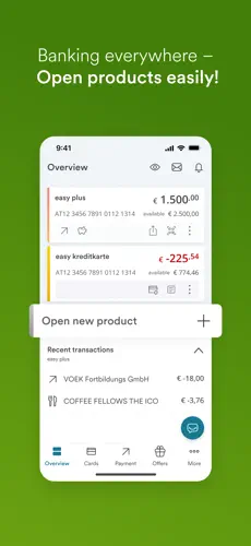 easyBank app screenshoot 1