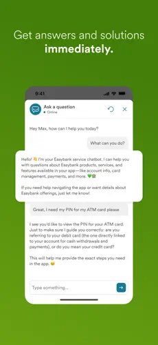 easyBank app screenshoot 2