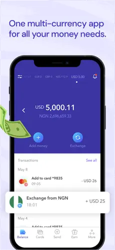 Eversend app screenshoot 1