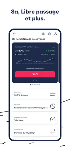 finpension app screenshoot 2