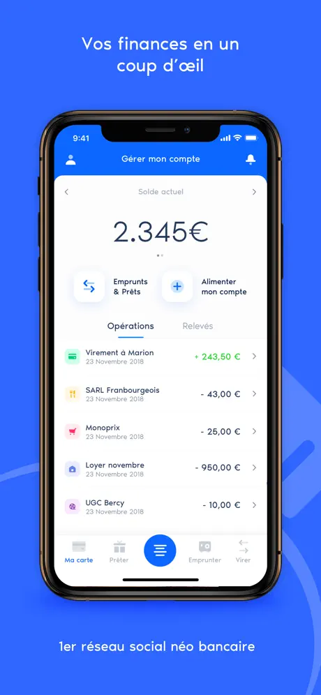 Fintch app screenshoot 1