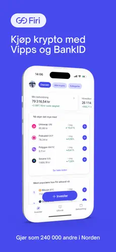 Firi app screenshoot 1