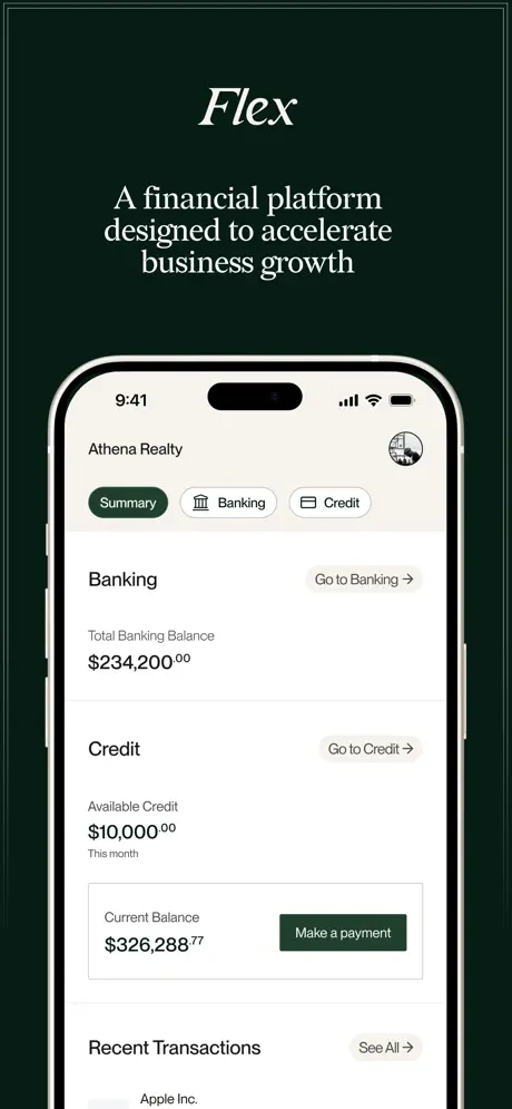 Flex app screenshoot 1